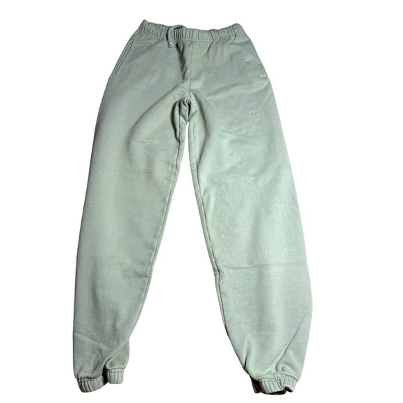 Tna Cozy Fleece Sweatpants XXS Sage Green Aritzia Joggers - Picture 2 of 5